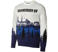 Hamburger HSV SV Ugly Christmas Sweater ** Skyline ** 2025 (DE/NL/SE/PL, Alphanumerisch, L, Regular, Regular, Blau-weiß-schwarz)