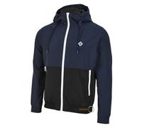 Hamburger SV HSV Jacke „Fridbert“, Offizieller Fanartikel, Windbreaker in Blau-Schwarz mit Kapuze & weißem Reißverschluss, sportlich & wetterfest