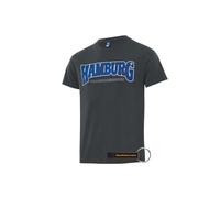 Hamburger SV HSV T-Shirt AIK Herren Shirt Fanartikel mit Hamburg Aufschrift, 100% Bio-Baumwolle + FanEmotion Flaschenöffner (DE/NL/SE/PL, Alphanumerisch, L, Regular, Regular, Grau AIK)