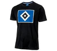 Hamburger SV HSV T-Shirt Logo Schwarz-M