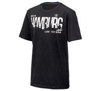 Hamburger SV HSV T-Shirt Shirt ** Mein Hamburg-Abschlach ** Kinder (DE/NL/SE/PL, Numerisch, 164, Regular, Schwarz)