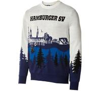 Hamburger SV HSV Ugly Christmas Sweater ** Skyline ** 2025 (DE/NL/SE/PL, Alphanumerisch, S, Regular, Regular, Blau-weiß-schwarz)