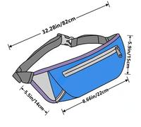 Hamiksilan's Anise Sporty Gürteltasche - Verstellbar, strapazierfähiges Oxford-Material, Neongrün