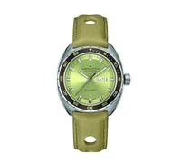 Hamilton American Classic Automatik-Herrenuhr, 42 mm Edelstahlgehäuse, Swiss Made, grünes Zifferblatt, analoge Armbanduhr für Herren, 50 m wasserdicht, Saphirglas, 3-Zeiger-Uhrwerk, Kuhlederarmband