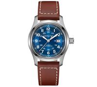 Hamilton H70605540 Herrenuhr Automatik Khaki Field Auto Braun/Blau 42 mm