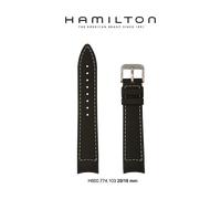 Hamilton - Khaki Navy Band Khaki Frog.l, Kauts. Schwarz, 20/18 H691.774.103