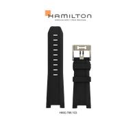 Hamilton - Khaki Navy Band-set Kautschuk-schwarz-22/20 H691.786.103