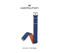 Hamilton Textil Khaki Navy Band-set Nato Blau-20/20 H690.823.107