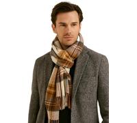 Hamilton Kilts Schal aus 100% Lammwolle, schottischer Clan-Tartan-Schal, luxuriöser, weicher Winter-Stola mit Quasten, Oat