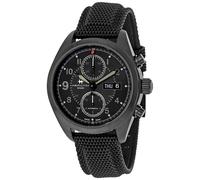 Herrenuhr Hamilton Khaki Field Automatik Chrono 42mm mit schwarzem Zifferblatt und Kautschukarmband H71626735
