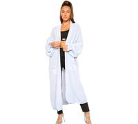 Hamishkane Damen Ballon Ärmel Gestrickt Maxi Strickjacke Übergroß Winter Langleine Sweater Jumper