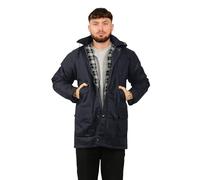 Hamishkane® Herren Gepolsterte Wachsjacke Regendichte Gefütterte Baumwolljacke, Herren Wasserdichte Jacken Mit Kapuze, Freizeit-Sportbekleidung, Winterjacke - Wandern, Jagen, Landhaus-Kleidung