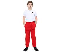 Hamishkane® Kinder-Jogginghose aus Fleece, lässig, Sport, Schule, PE-Jogginghose, Mädchen, einfarbig, Basic, Jungen, elastische Schulhose, Uni, Fleece-Jogginghose - Kinder-Trainingshose, rot, 13