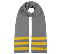 HAMMABURG Stripes Strickschal - Stilvoller Winterschal - Gestreifter Wollmix-Schal - Made in Italy - Damen und Herren - Kollektion Herbst/Winter gelb One Size