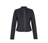 Hammerschmid Damen Damen Trachtenjanker kurz blau, BLAU/GRAU, 42