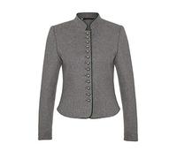 Hammerschmid Damen Damen Trachtenjanker kurz Mittelgrau, 72-Mittelgrau, 42