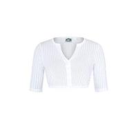 Hammerschmid Damen Dirndlbluse hochgeschlossen Spitze - hoher, WEIß, 46