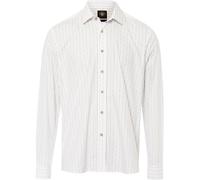 Hammerschmid Slim Fit Trachtenhemd mit Ranken Weiß/Beige (Größe: 40) 40 weiß