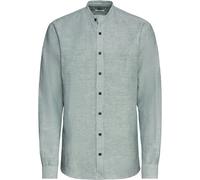 Hammerschmid Stehkragenhemd Grün/Weiß (Größe: 42) 42 grün