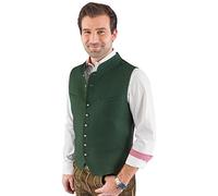 Hammerschmid Trachtenweste Herren, ohne Ärmel, Grün, Janker für Oktoberfest | Weste Herren Trachten für Oktoberfest und Wiesn - Trachtenjanker zur Lederhose, auch für Almabtrieb - bayerische Landhausmode