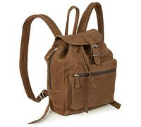 Hamosons - Kleiner Lederrucksack/Cityrucksack Größe S aus Büffel-Leder, Braun, Modell 511