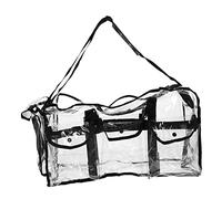 HAMPPLIES 1 Stück Reise Kosmetiktasche aus PVC Tragbare Make Up Aufbewahrung für Fitness und Reisen Große Transparente Kulturtasche mit Hochwertiger Verarbeitung für Damen und Herren