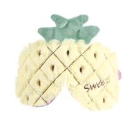 HAMPPLIES Plüsch Schlafmaske Ananas Motiv Weiche Atmungsaktive Augenmaske mit Elastischem Band für Erholsamen Schlaf Geeignet für Frauen und Seitenschläfer Kuscheliger Zufällige Farbe