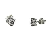 „HamsaLight“ Fatimas Hand Ohrstecker 925er Silber - ca. 7 x 6 mm