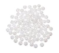 HANABASS 100 Stück Weiße Rosenförmige Kunstharzknöpfe Praktische Zierknöpfe für Selbstgemacht Nähen und Kleiderverschluss für Pullover und Hemden