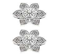 HANABASS 2 Stück Retro Broschen Clip für Damen Vintage Blumen Pulloverclips aus Metall Schalkragenverschluss und Schalbroschen für Strickjacken Kleider und Schals