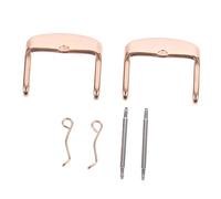 HANABASS 2 Stück Uhrenarmbandschließen aus Rostfreiem Edelstahl 304, 22mm Roségold Universelle Armbandverschlüsse für Uhrenreparatur und Zubehör