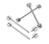 HANABASS 4 Stück Schraubstangen Uhrenarmband 22mm aus Stahl mit Sicherer Befestigung für Metall und Lederarmbänder Uhrenreparatur Werkzeug für Uhrmacher und Heimwerker