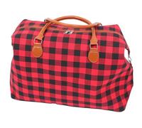 HANABASS Canvas Reisetasche 22 Zoll Karomuster Tragetasche Vielseitige Handtasche Leicht Groß Für Reise Strand Outdoor