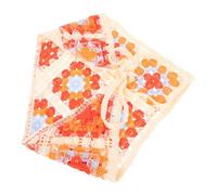 HANABASS Gehäkeltes Dreieckskopftuch Damen Leichtes Sommer Bandana aus Weichem Wollgarn Vielseitiges Haarband für Urlaub und Alltag