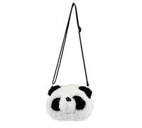 HANABASS Plüsch Panda Umhängetasche für Damen mit Cartoon Motiv Leichte Schultertasche aus Pp Baumwolle Praktische ein Schulter Tasche für Einkäufe und Strandausflüge