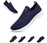Hanani Slip On Sneakers Herren Damen Nurse Schuhe Walkingschuhe Outdoor Turnschuhe Sportschuhe Gym Bequem Leichte Schuhe Atmungsaktiv Freizeitschuhe Memory Foam Fitness Sporthalle