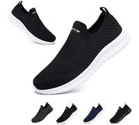 Hanani Slip On Sneakers Herren Damen Nurse Schuhe Walkingschuhe Outdoor Turnschuhe Sportschuhe Gym Bequem Leichte Schuhe Atmungsaktiv Freizeitschuhe Memory Foam Fitness Sporthalle