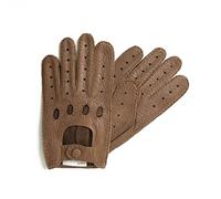 Hand Gewand by Weikert Auto-Lederhandschuhe aus Peccaryleder, ungefüttert, handgenäht, Autofahrerhandschuhe mit Finger, Autohandschuhe aus Pekari, Herren/Damen (Fasan, 9)