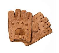 Hand Gewand by Weikert Exklusive Auto-Handschuhe aus Peccary Leder, fingerlos, handgenäht, Autofahrerhandschuhe Pekari, Herren und Damen (8 (Damen), Cork)