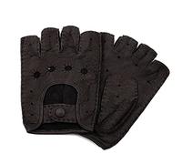 Hand Gewand by Weikert Exklusive Handschuhezum Autofahren fingerlos aus Peccaryleder, handgenäht, Herren, Germany (9, schwarz)