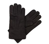 Hand Gewand by Weikert Lederhandschuhe aus Peccary Leder mit sehr weichem Alpaccafutter, Pekari, Winterhandschuhe für Damen & Herren, schwarz 10