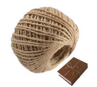 Hand Woven Jute Rope Decoration - 164ft Jute Twine | Jutes String | 50m Bouquet Making Twine | Knitting Macrame Jutes Strings for Product Packaging Ornament Suspension Gardeners Farmers Wedding
