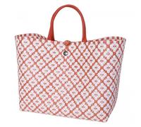 Handed By Shopper Motif Bag rust with white pattern