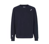HANDGEDRUCKT "Ameisen" Unisex Sweatshirt aus reiner Biobaumwolle (kbA) NavyBlue M