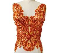 Handgefertigte 16 Farben Strasssteine Spitze Mieder Applikation Aufnäher Nähen Perlen Pailletten Trimmen Patches für Kleid Kleidung Accessoires