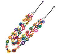 Handgefertigte Boho Perlenkette mit Kokosnussschalenperlen für Damen