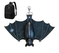 Handgefertigte Fledermaus-Geldbörse Aus Leder, 2026 Neue Gothic-Fledermaus-Münztasche Aus Kunstleder Zum Aufhängen Mit Reißverschlusstasche Und Metallclip, Fledermaus-Schlüsselanhänger