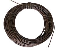 Handgefertigte gewachste Lederschnur - Nähgarn und Befestigungsmaterial für Reenactment und LARP (Meterware)