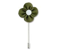 Handgefertigte Herren Boutonnière Grün M4 Blumenbrosche