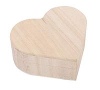Handgefertigte hölzerne Aufbewahrungsbox Holzkästchen "Herz" Herzförmige Schmuckschatulle Retro Herzschachtel Container Organizer Portable Verpackung Aufbewahrungsbox Geschenkschachtel Gesch